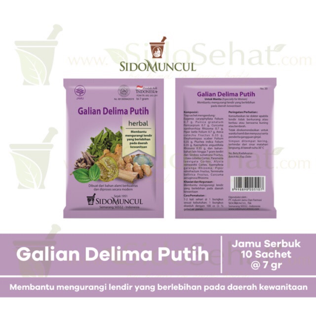 

Jamu Galian Delima Putih SidoMuncul (Untuk Daerah Kewanitaan)