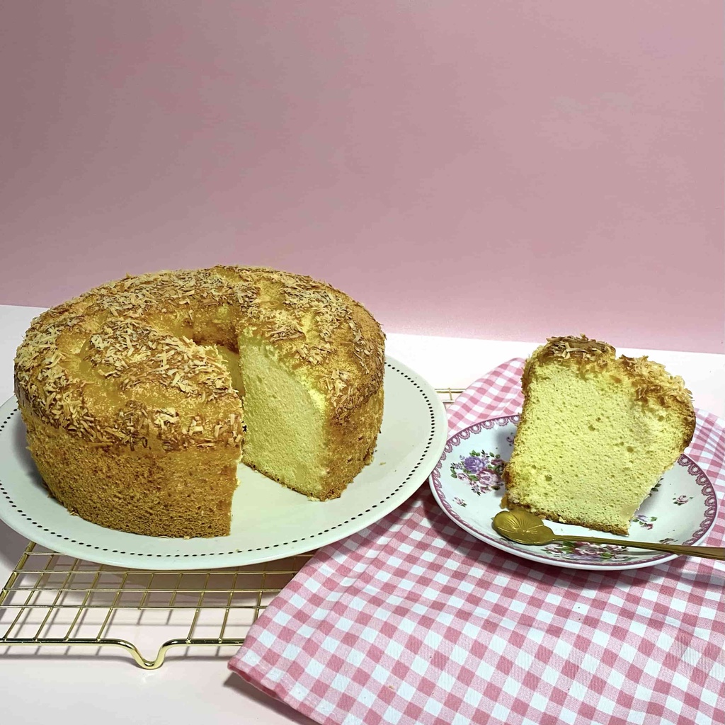 

Cheese chiffon cake sifon cake keju olive oil less sugar enak murah