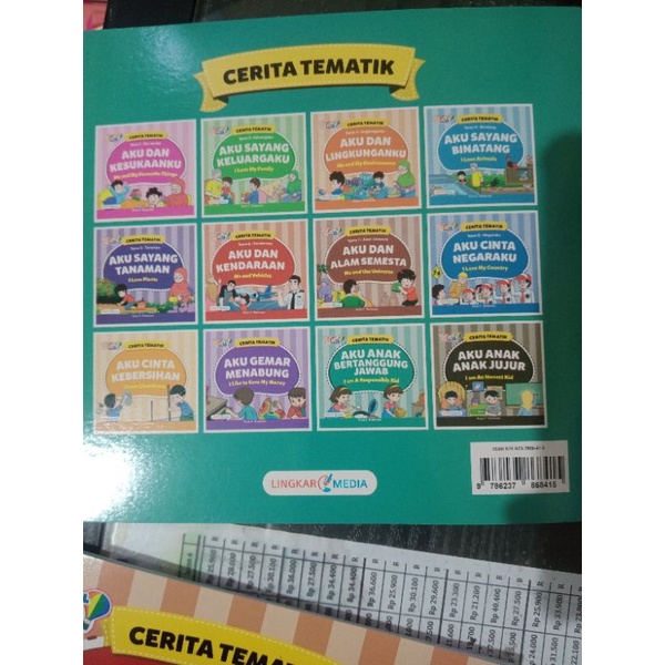 buku paket cerita tematik isi 12 pcs (20×20cm)