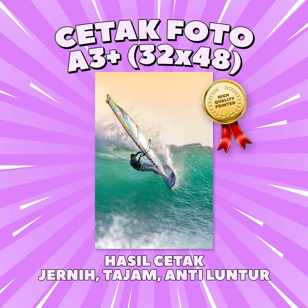 Cetak Foto Poster Ukuran A3+ Full (32x48) Tanpa Bingkai
