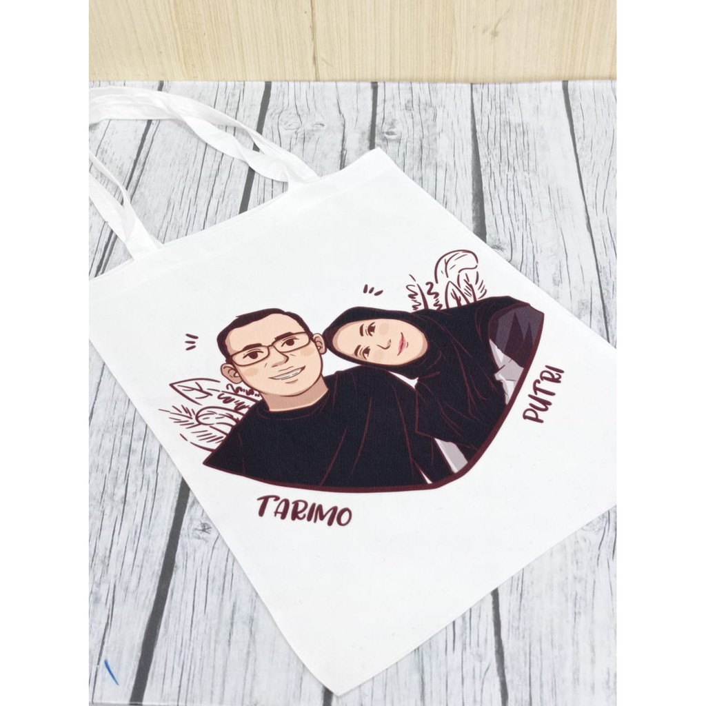 Totebag Custom Design / Tas Kanvas Custom Design Sublim Printing SBY