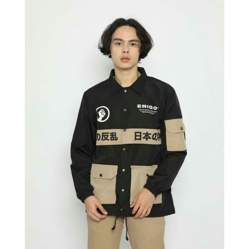 HRC - [COD] Erigo Coach Jacket Nobuko Khaki PREMIUM