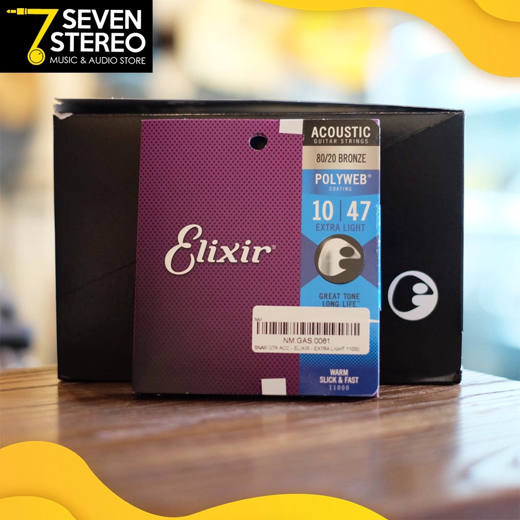 Elixir 11000 Polyweb 10-47 Guitar Acoustic String - Senar Elixir ORI