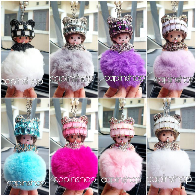 GS MONCHICHI // Gantungan Spion Monchichi Mickey