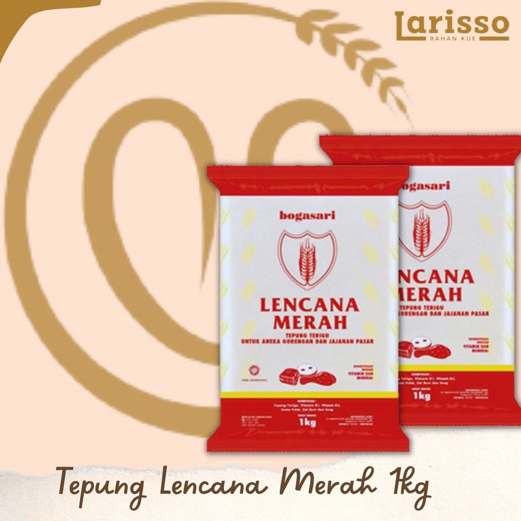 

BOGASARI LENCANA MERAH TEPUNG TERIGU PROTEIN RENDAH 1KG TEPUNG TERIGU UNTUK ANEKA GORENGAN SAN JAJANAN PASAR