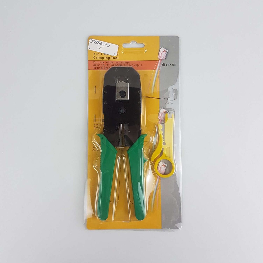 Tang Crimper Kabel LAN Plier Network Cable RJ45 RJ-11 - TF-315 - Green