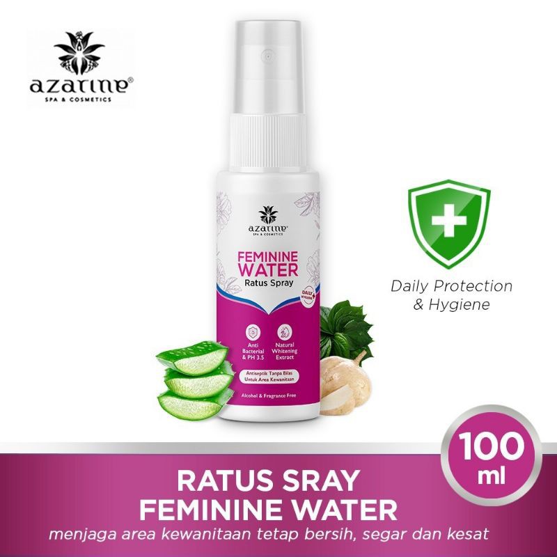 AZARINE - RATUS SPRAY FEMININE WATER Netto 100 ml - Antiseptik Daerah Kewanitaan/ Organ Intim