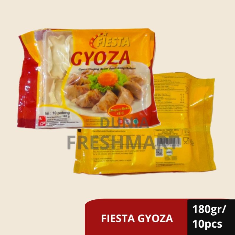 

Fiesta Gyoza 180gr (10pcs) DUMPLING ISI AYAM DAN UDANG