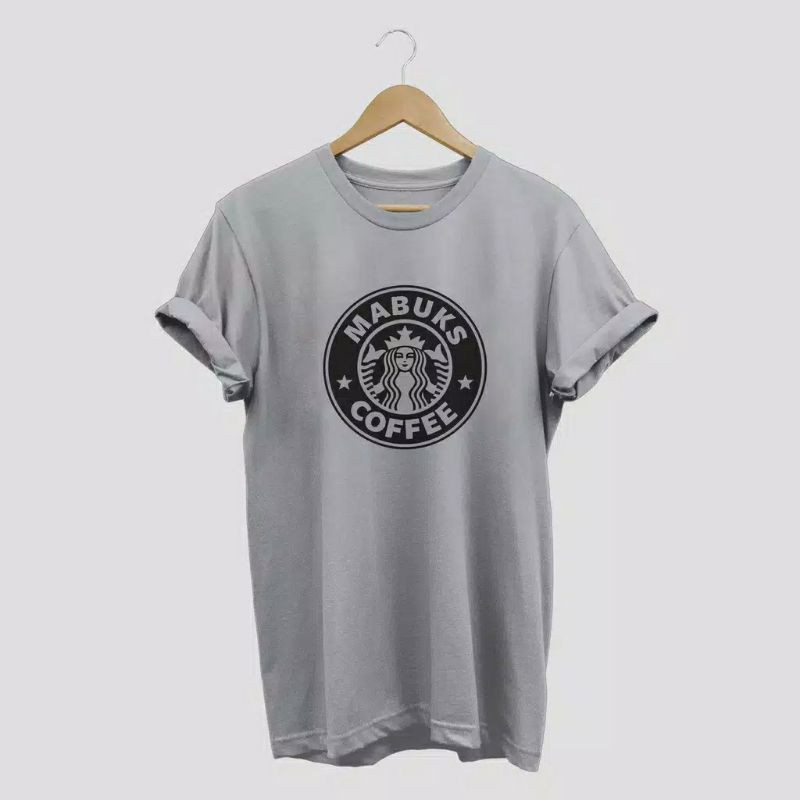 M - XXXXL(6XL) KAOS PRIA MABUKS COFFE STAR.BUCKS BIGSIZE JUMBO COTTON SPORTY