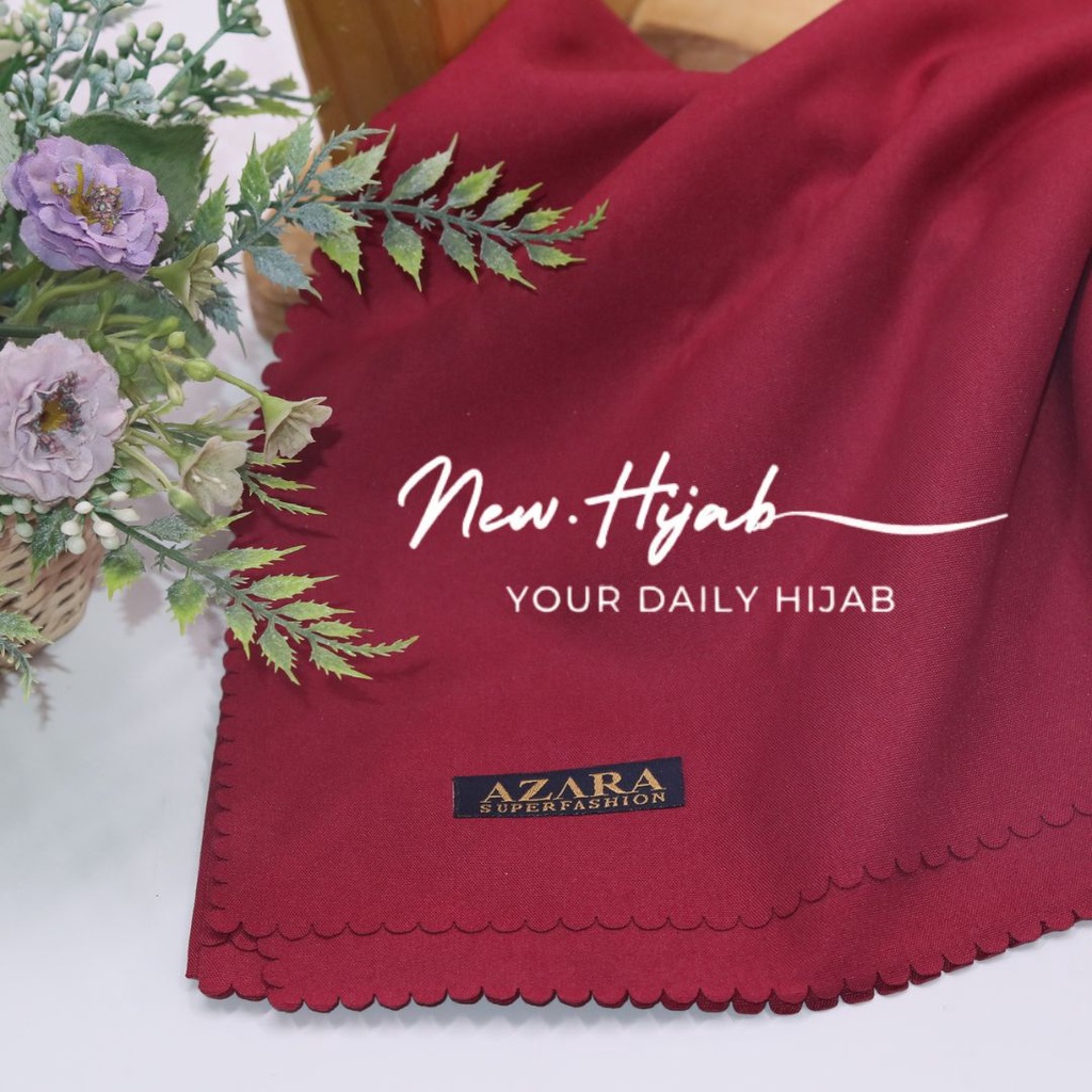 VOAL OSCARA PREMIUM LASER CUT / HIJAB SEGIEMPAT VOAL OSCARA / JILBAB VOAL OSCARA / SEGIEMPAT VOAL OSCARA / KERUDUNG POLOS VOAL OSCARA BY AZARA / HIJAB AZARA VOAL OSCARA