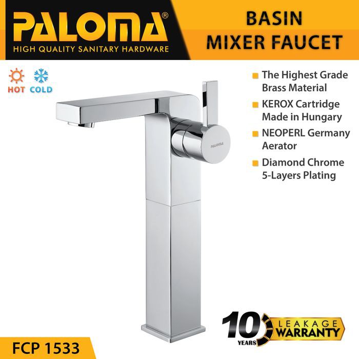 PALOMA FCP 1533 Keran Mixer Wastafel Cuci Tangan Panas Dingin Kran Air