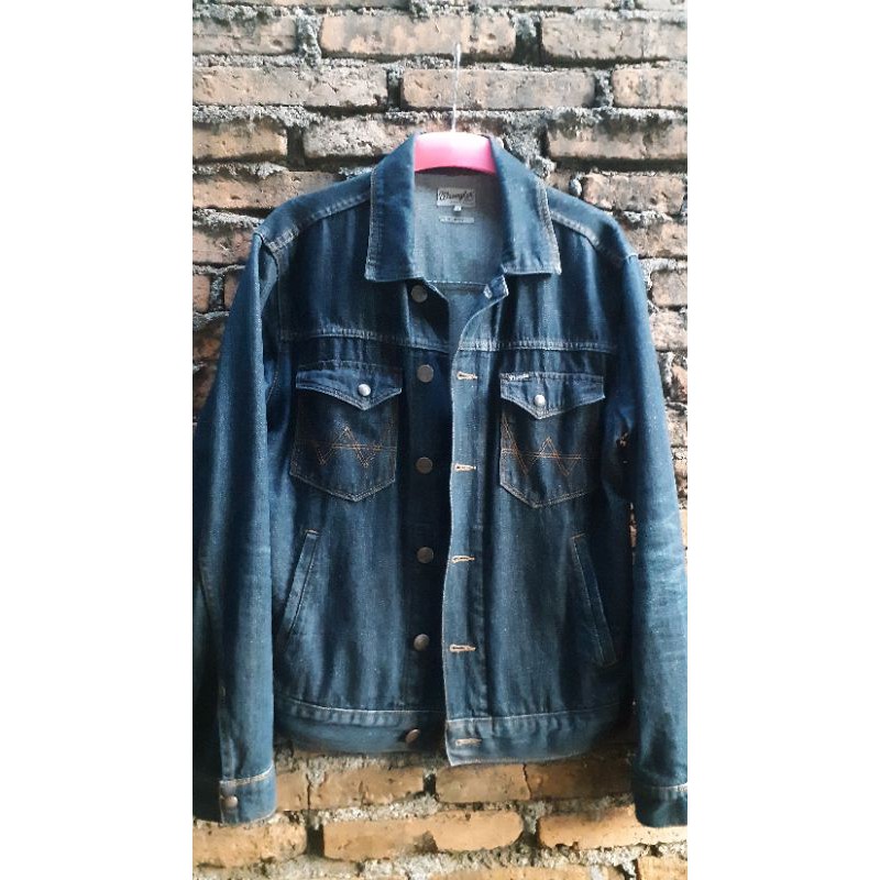 Jaket Trucker Wrangler ori not levis second bekas