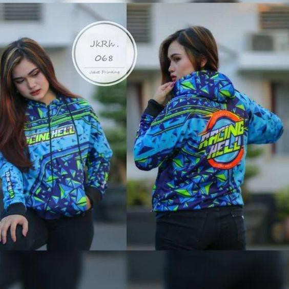 *JKFR* ✪vaa❀ Jaket Jersey racing hell full print *M