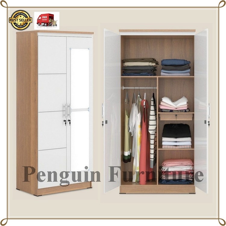 Olympic Lemari Pakaian 2 Pintu / Lemari Baju 2 Pintu / LP EERO 2P