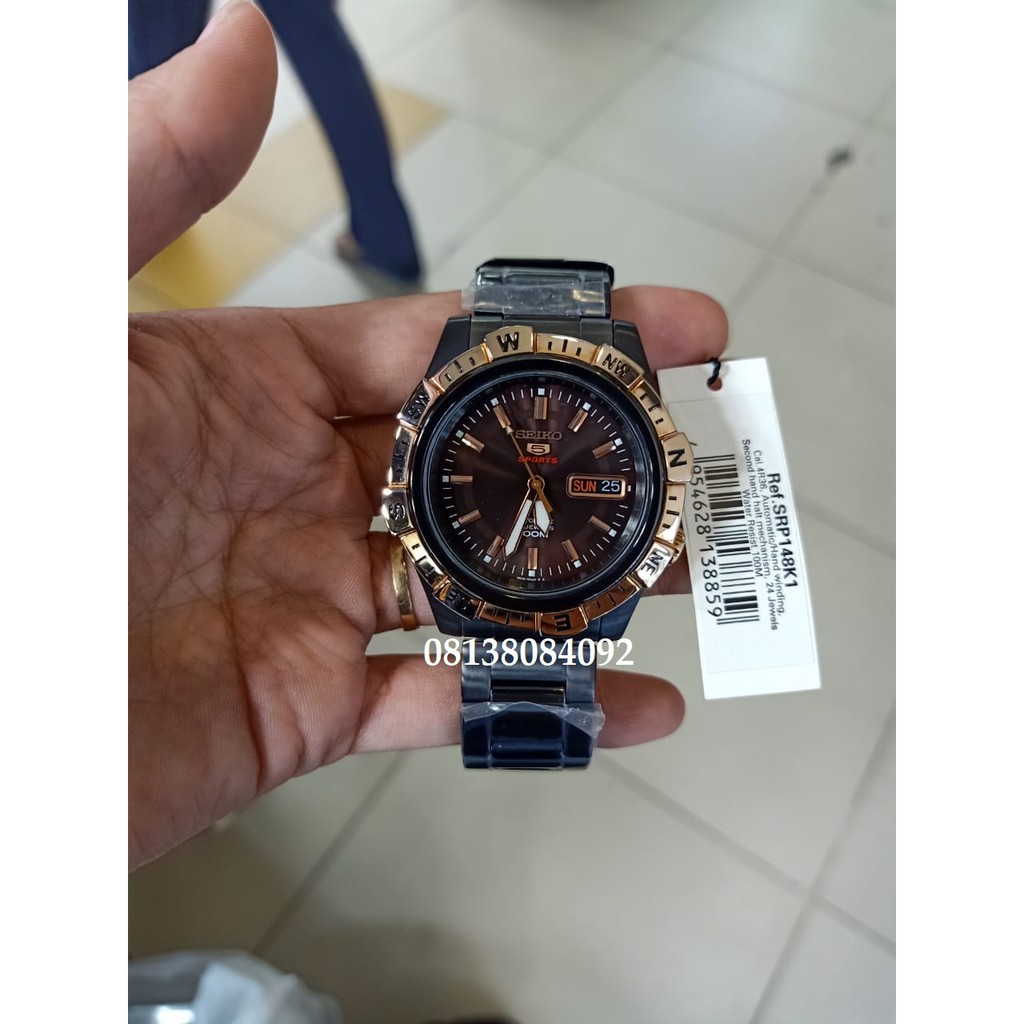 Jam Tangan Pria SEIKO 5 Automatic Sport SRP148K1 SRP148 Original