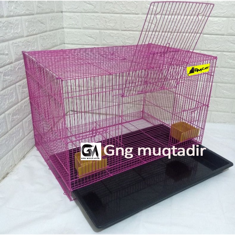 KANDANG KUCING MURAH SIZE L UKURAN 60X42, KANDANG BURUNG