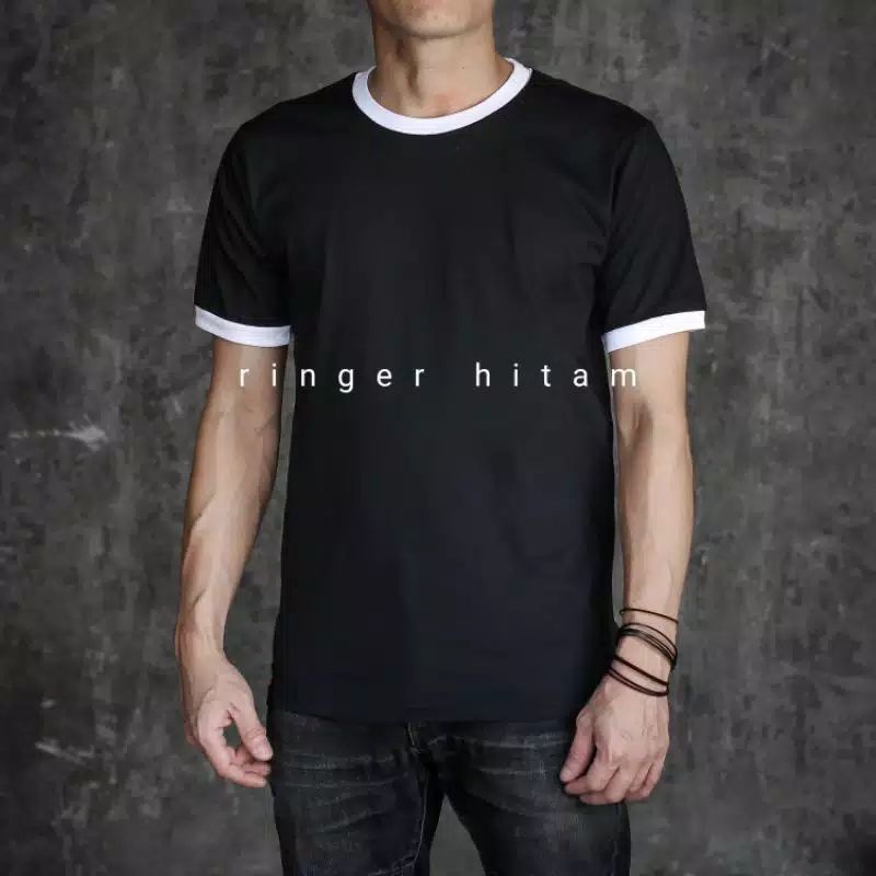 kaos polos Ringer tea size S-5XL