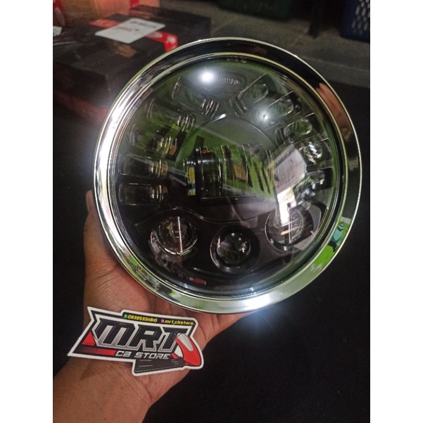 LAMPU DAYMAKER 7 INCI 16 LED SET BATOK TIGER REVO