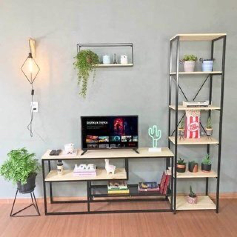 cabinet tv/bufet tv induatrial minimalis modern