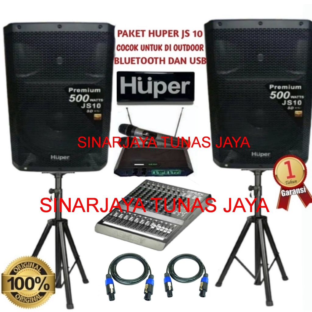 PAKET SOUND SISTEM HUPER JS 10 UNTUK DI OUTDOOR DAN INDOOR 8 channel