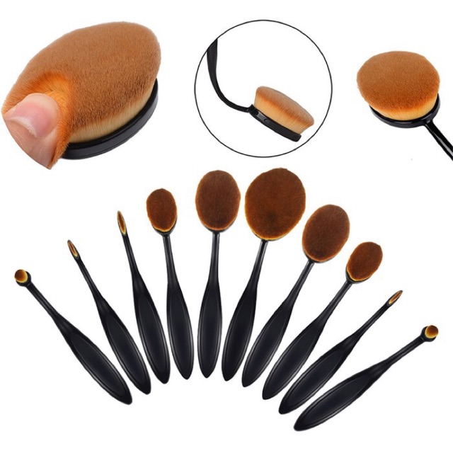 Kuas Set isi 10 Multipurpose Make Up Brush Mermaid