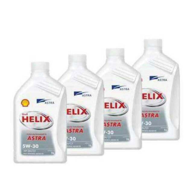 Shell Helix Astra 5W30 oli mobil 4 pcs 1000ml