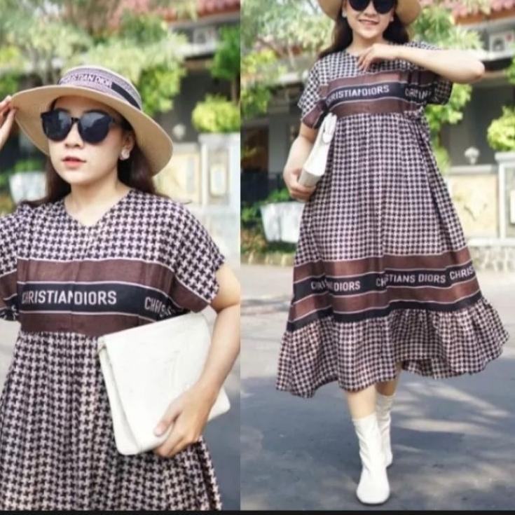 Banyak Dipakai.. Dress Cristian dior jumbo/daster viral jumbo