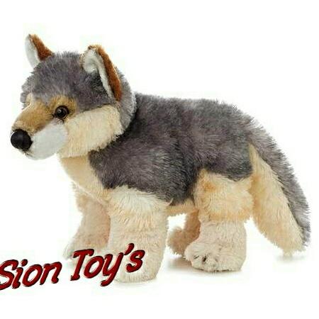 Boneka Hewan Anjing Husky Standing