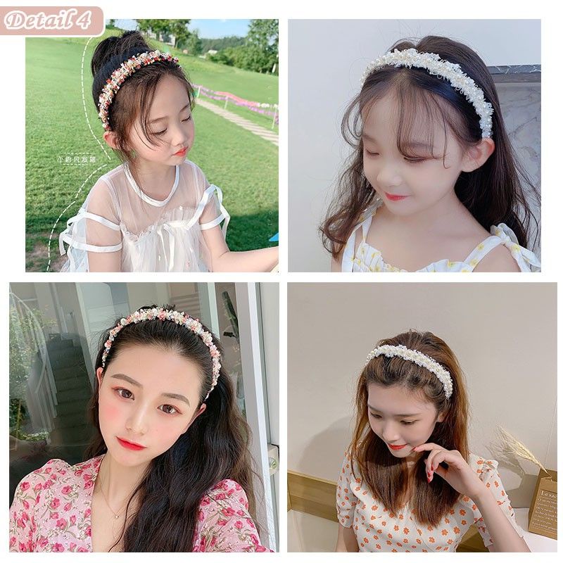 Bando Korea Bunga mutiara colorful Fashion Wanita Korea dewasa aksesoris/Headband