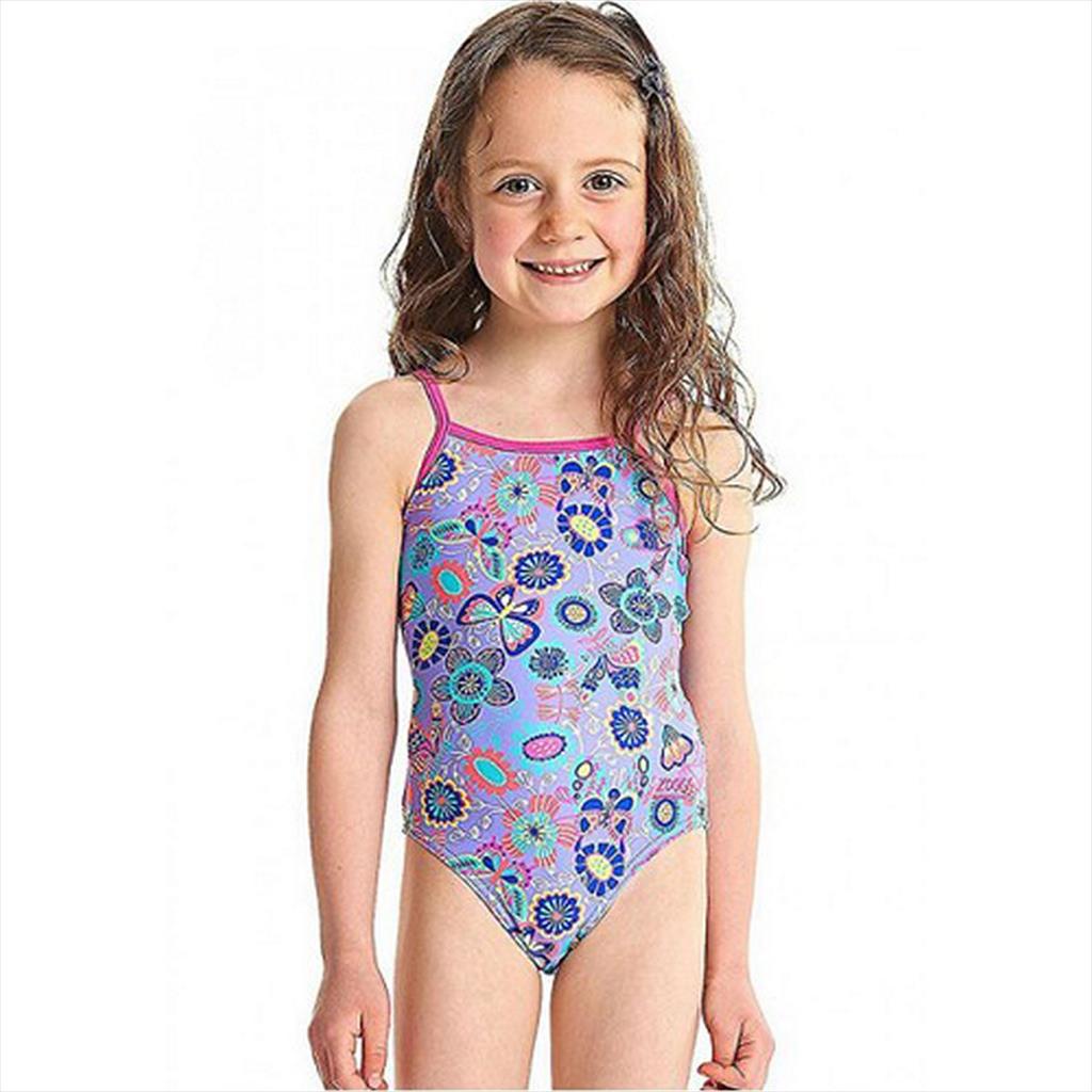 Zoggs Swimsuit Wild Yaroomba Flower Lilac Baju Renang XAU85