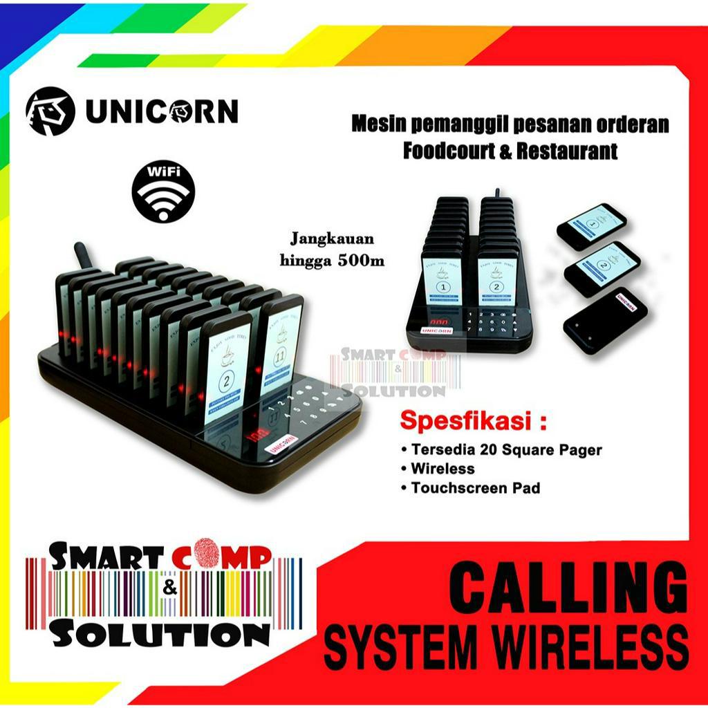 Mesin Antrian Unicorn Guest pager system wireless - guest paging 20set