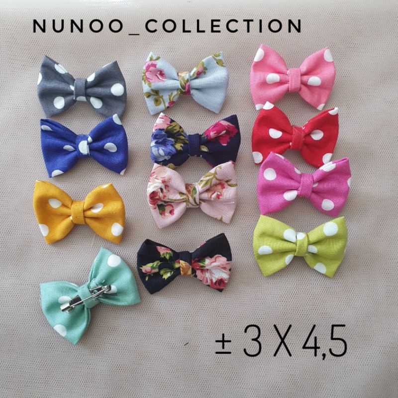 Bros Pita Mini 3x4 CM Bross Dada Pita Mini / Souvenir / Bros Bow Mini Murah Aplikasi Pita