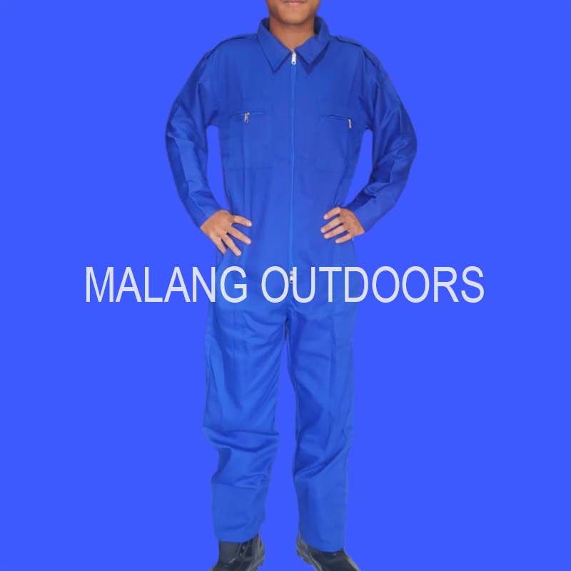 Katelpak Merah Polos/ Wearpak Terusan/ Coverall/ Seragam Proyek - KATELPAK POLOSAN