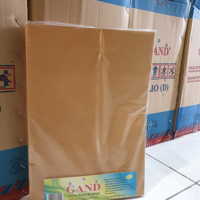 

AMPLOP COKLAT F4 FOLIO ( 240 MM X 340 MM ) ISI 100 LEMBAR