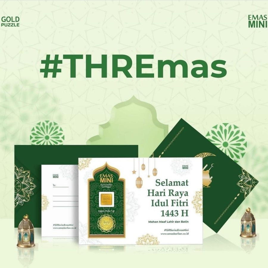 Emas Mini Logam Mulia Mini Gold Gift Series Idul Fitri 0,05 gram