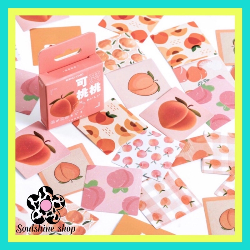 

46Pcs Lovely Peach Series Stickers