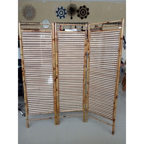 PROMO PARTISI PENYEKAT RUANGAN MURAH BAHAN BAMBU/ SEKAT RUANG MINIMALIS/ PEMBATAS RUANGAN