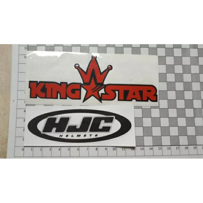 stiker helm HJC