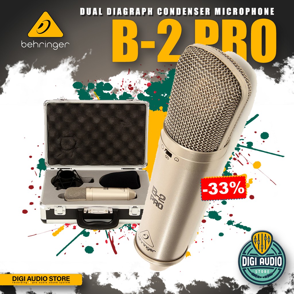Mirophone Condenser Behringer B-2 PRO [ B2 Pro ] Mic Recording Vocal - Kondensor Condensor