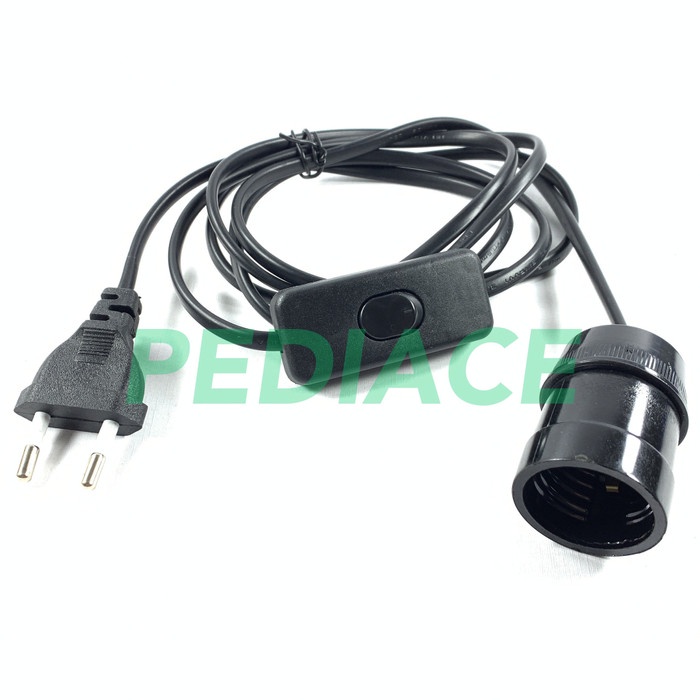 [Ready] Fitting Lampu Gantung Broco Fitting E27 Dengan Kabel Saklar On/Off [c11se]