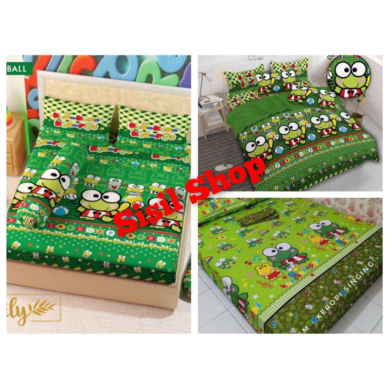 Sprei Karakter Keropi No 1 Ukuran 180 x 200 dan 120x200