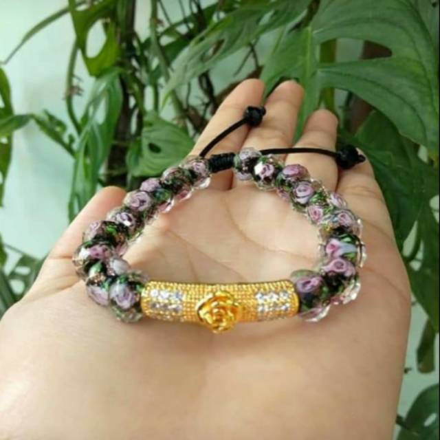 Gelang  xuping cristal mawar /gelang Hongkong