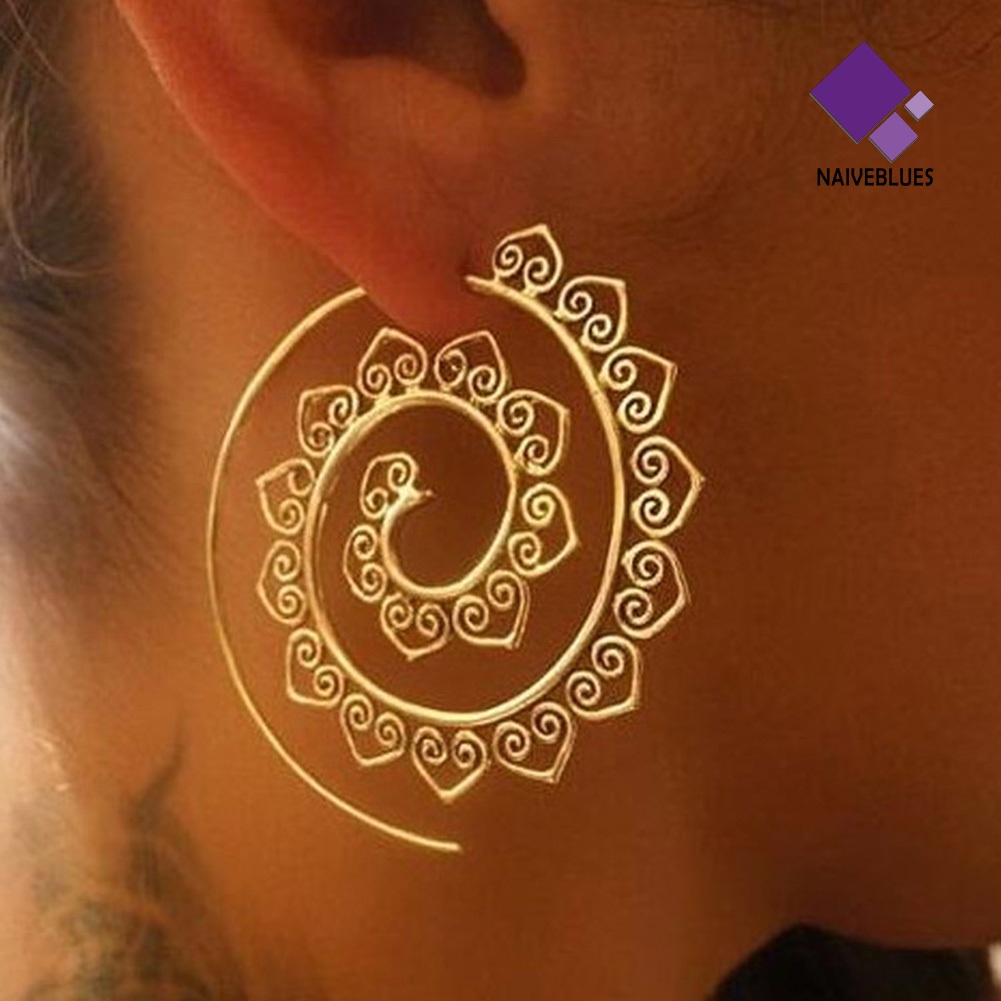 Anting Tindik Bentuk Bulat Spiral Untuk Wanita