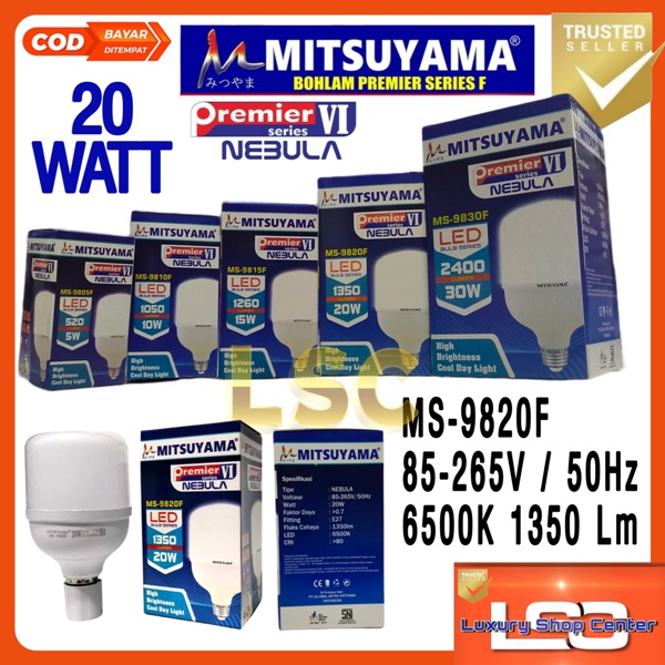 MITSUYAMA Lampu Bohlam 30 WATT NEBULA PREMIER MS-9820F LED Super Terang SNI