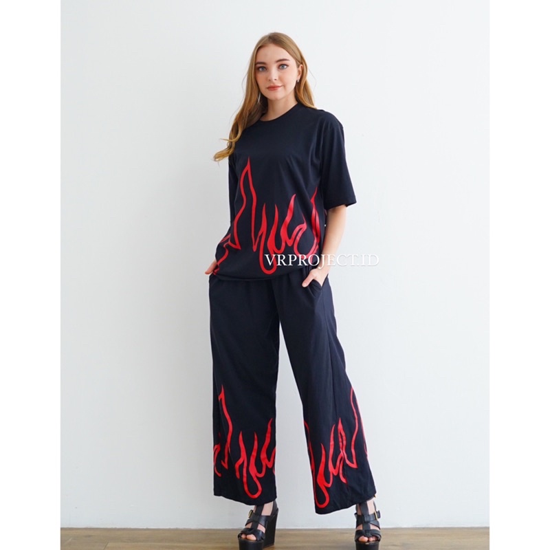 VRPROJECT.ID // Billie eilish fire flame set oversized-5