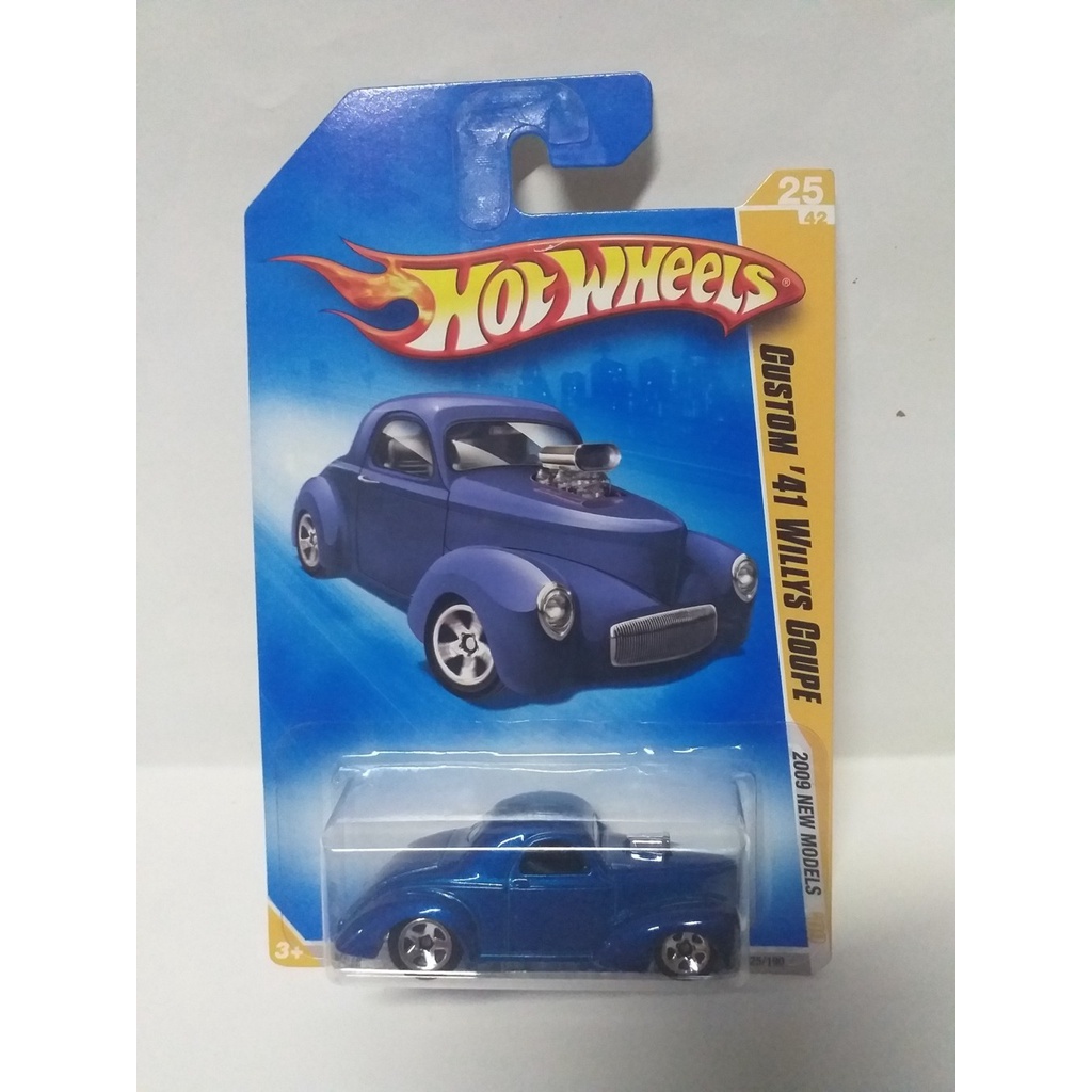 HOT WHEELS CUSTOM 41 WILLYS COUPE BIRU