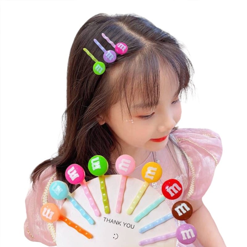 KCJ19 - Jepit Rambut Korea Fashion SET 5PCS Cocok Untuk Anak &amp; Dewasa Candy Lucu Karakter