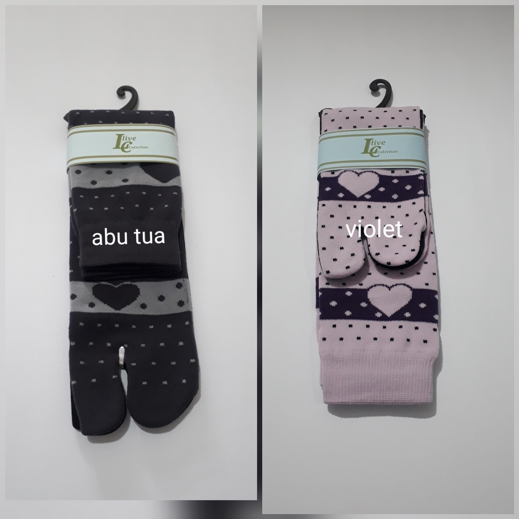 kaos kaki jempol wanita muslimah motif pullove