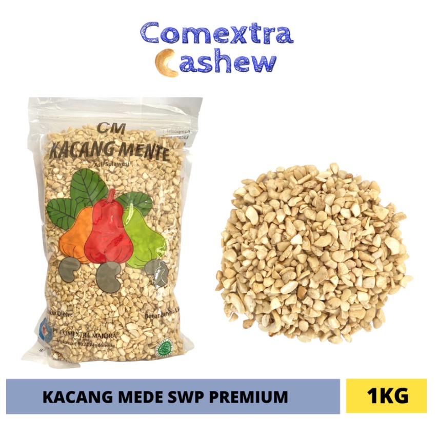 

Kacang Mede Comextra Mentah Pecah SWP PREMIUM 1 Kg - Cashew Mete