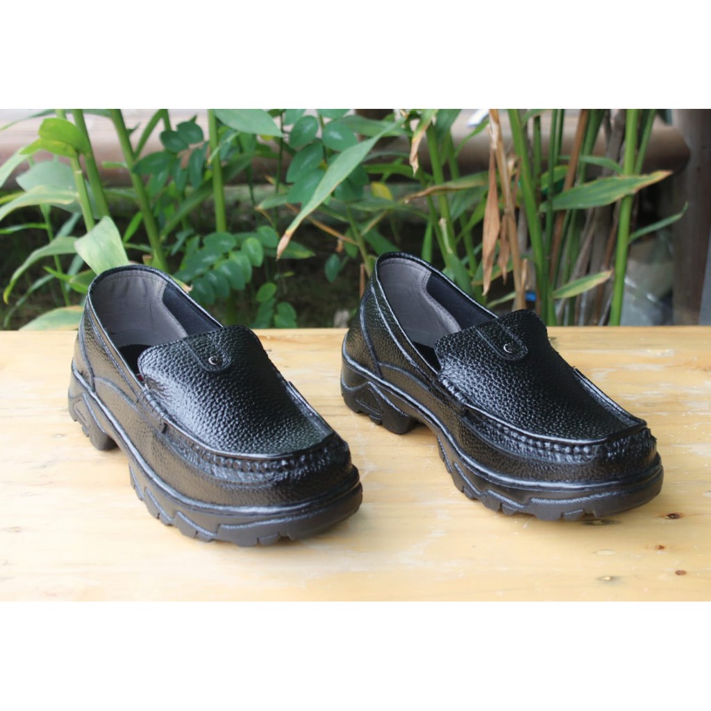 Sepatu Pria Kulit Asli Kasual  Slip On Rasheda 018 Big Size